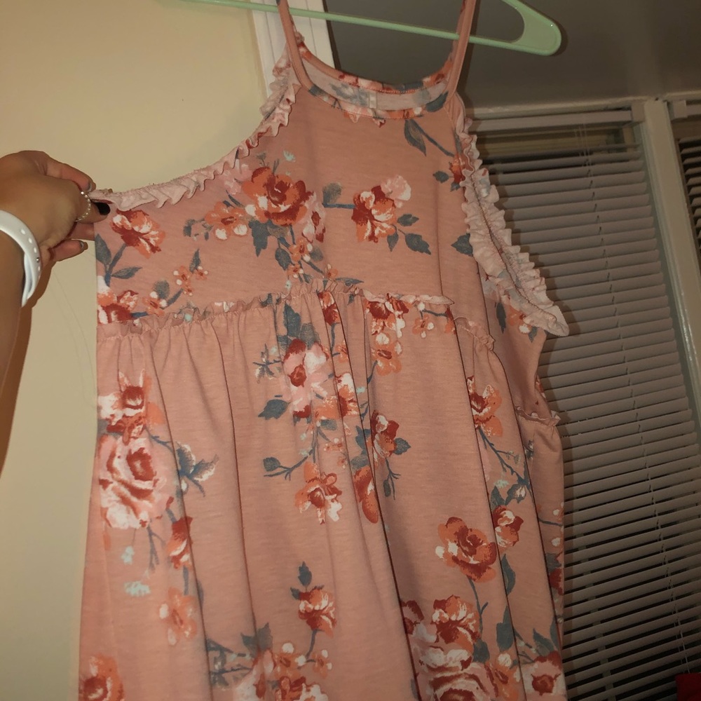 Pink floral halter top!
